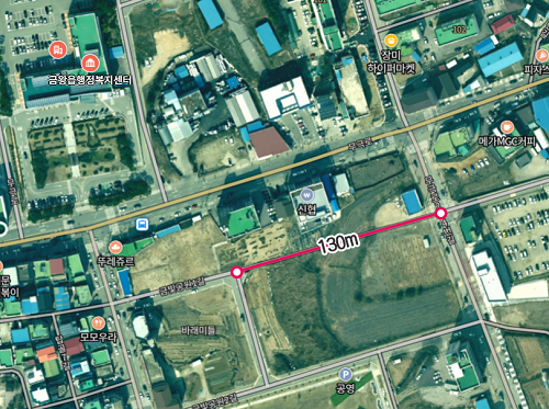 ▲ 지난해 완공한 금왕2-88 위치도