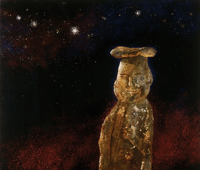 ▲ 경기도박물관 개관 30주년 특별전 '성파선예 性坡禪藝 : 성파스님의 예술세계'에서 선보이는 미륵존. ⓒ경기문화재단 제공