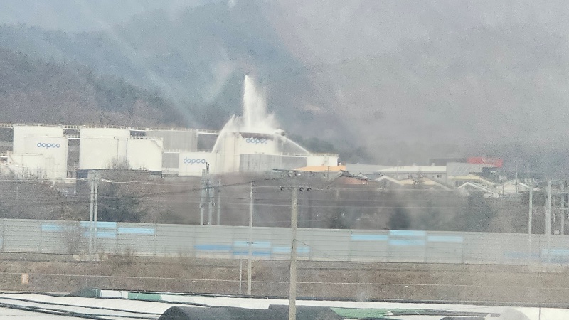 ▲ 경산 대한송유관공사 화재 현장. ⓒ뉴시스