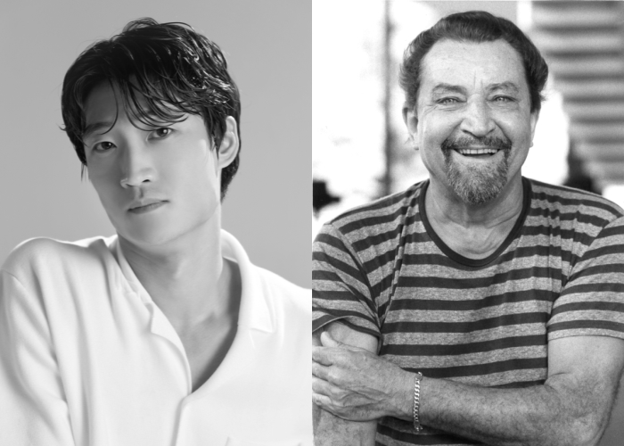 ▲ 발레리노 김기민과 안무가 모리스 베자르 사진.ⓒ인아츠프로덕션