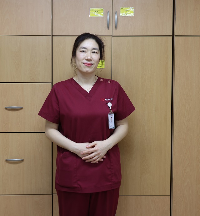 ▲ 포항세명기독병원 상처치료실 곽현숙 수간호사.ⓒ세명기독병원