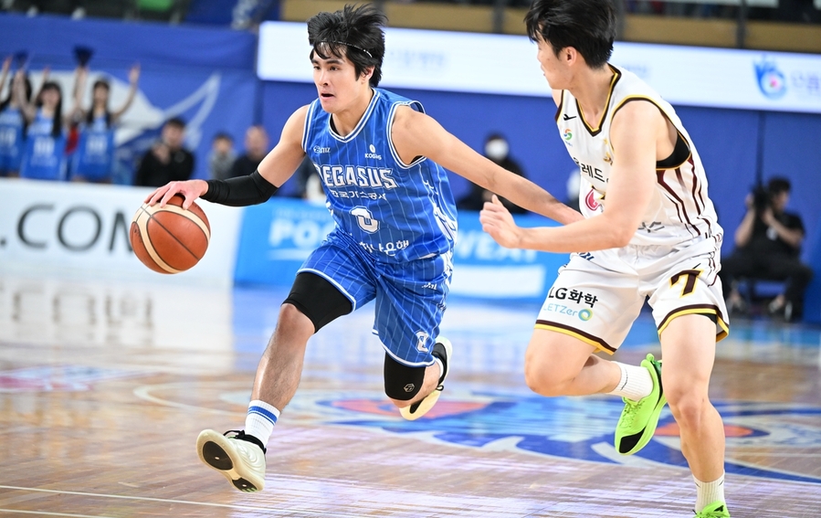 ▲ 한국가스공사게 벨란겔의 위닝샷을 앞세워 LG에 1점 차 신승을 거뒀다.ⓒKBL 제공