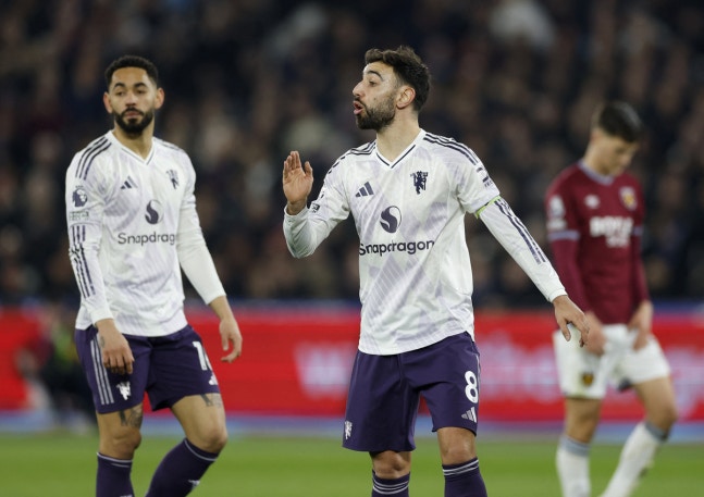 ▲ 맨체스터 유나이티드가 웨스트햄과 극장 무승부를 거뒀다.ⓒ연합뉴스 제공