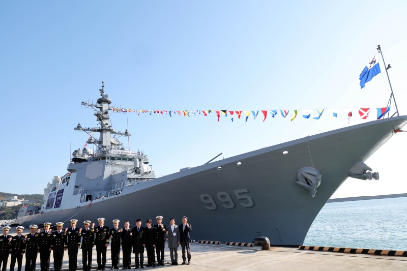 ▲ 대한민국 해군의 첫 8200t급 이지스구축함인 '정조대왕함'. ⓒ뉴시스