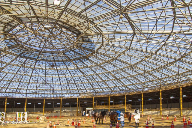 ▲ 초대형 원형 마장 ‘안산 베르아델 승마클럽’ ⓒ경기관광공사 제공