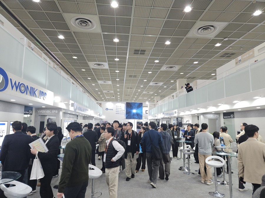 ▲ 11일 오전 서울 강남구 삼성동 코엑스에서 국내 최대 반도체 전시회인 '세미콘 코리아 2026'이 개최됐다. 원익그룹 부스 전경.ⓒ윤아름 기자