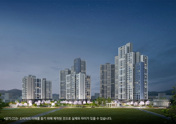 ▲ 두산위브 더센트럴 수원 투시도. ⓒ두산건설