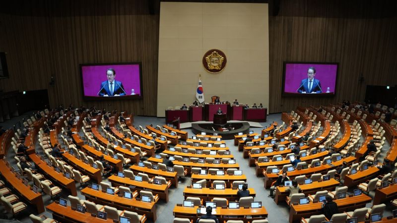 ▲ 강준현 더불어민주당 의원이 11일 국회에서 대정부질문을 하고 있다.ⓒ강준현 의원실