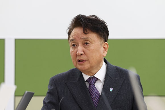 ▲ 김영환 충북지사가 12일 도청 기자실에서 대전·충남 행정통합 특별법 추진과 관련해 입장을 밝히고 있다. ⓒ충북도