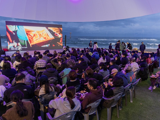 ▲ 지난해 열린 속초국제음식영화제 행사장 전경. ⓒ속초시