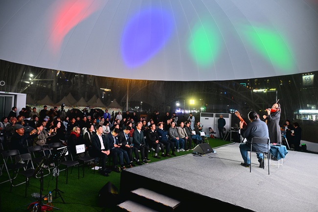 ▲ 지난해 열린 속초국제음식영화제 행사장 전경. ⓒ속초시