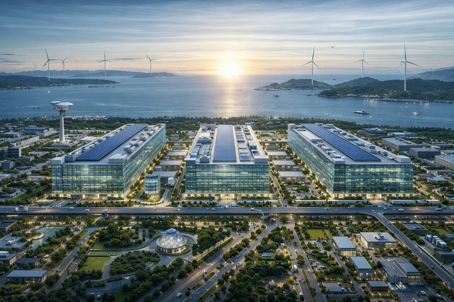 ▲ 첨단반도체 팹 조감도ⓒ전라남도 제공