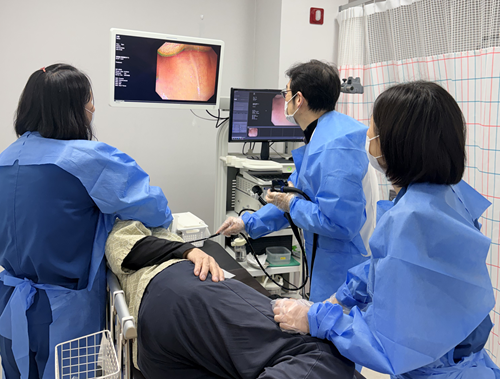 ▲ 청양군 보건의료원에서 건강검진 모습.ⓒ청양군