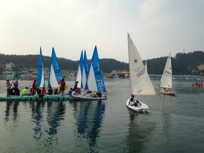 ▲ 요트체험 모습. ⓒ양양군