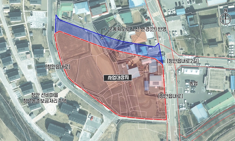 ▲ 청안·사리 농촌공간 사업대상지. ⓒ괴산군