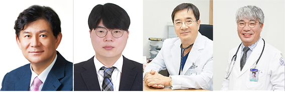 ▲ 고대구로병원 심혈관센터 나승운, 호남대학교 임상병리학과 최병걸 교수, 오동주 고려대학교 명예교수, 이승욱 광주기독병원장. ⓒ고대구로병원