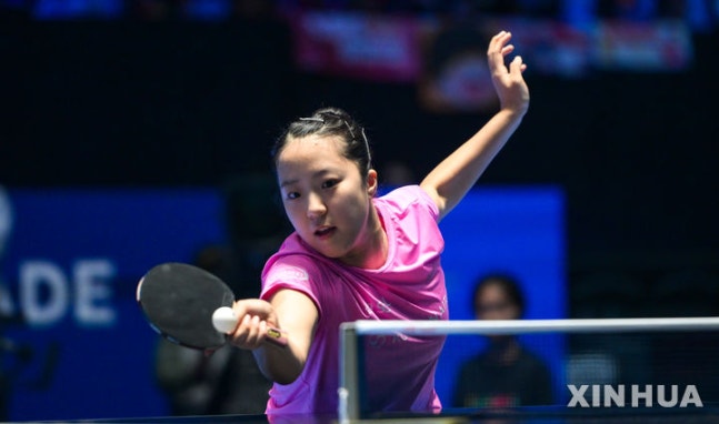 ▲ 한국 탁구의 남녀 '간판' 장우진과 신유빈이 WTT 싱가포르 스매시 본선 1회전에서 나란히 승리했다.ⓒ뉴시스 제공