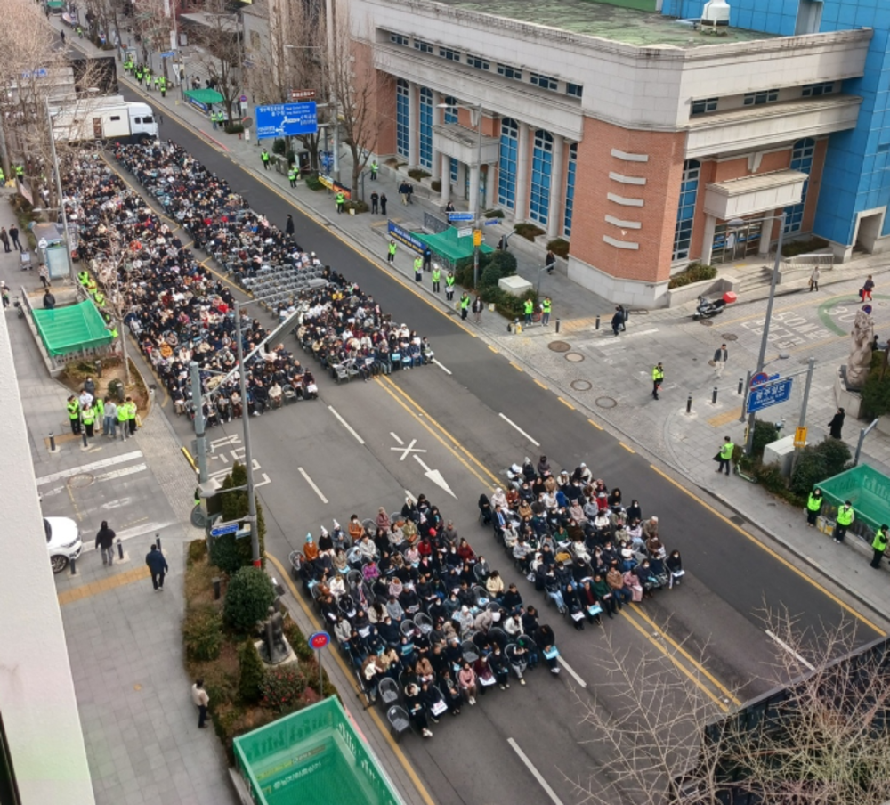 ▲ 집회 현장 전경(금남로 1~3가 일대)ⓒ광주경찰청 제공