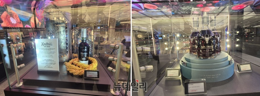 ▲ 이곳에서는 2만달러 이상의 고가 위스키를 손쉽게 만나볼 수 있다.ⓒ조현우 기자