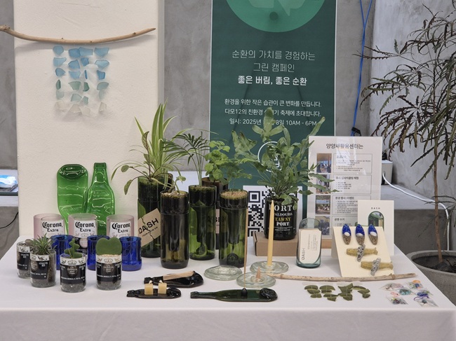 ▲ 새활용센터 업사이클링 제품. ⓒ양양군