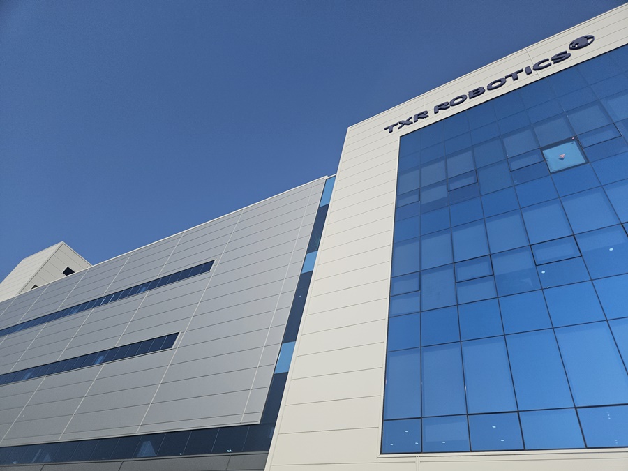 ▲ 20일 부산 강서구 미음산단에 위치한 TXR로보틱스 부산공장 전경ⓒ윤아름 기자