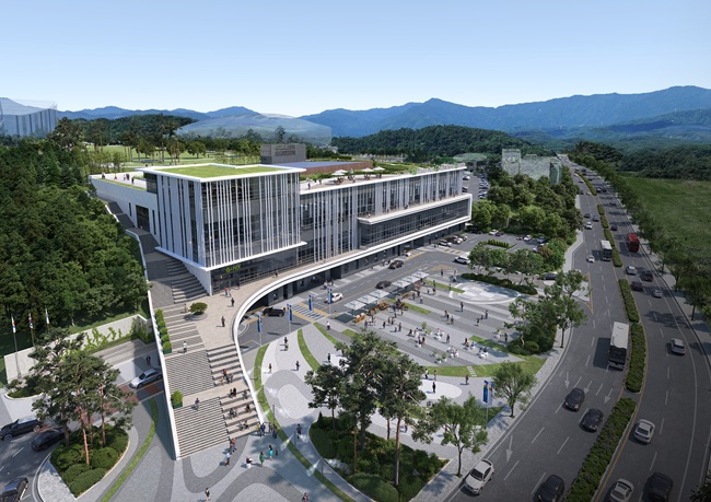 ▲ 강릉 ITS 세계총회 대회의장 조감도. ⓒ강릉시