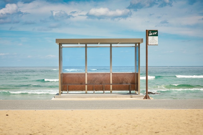 ▲ BTS 뮤직비디오에 나온 주문진 버스정류장. ⓒ강릉시