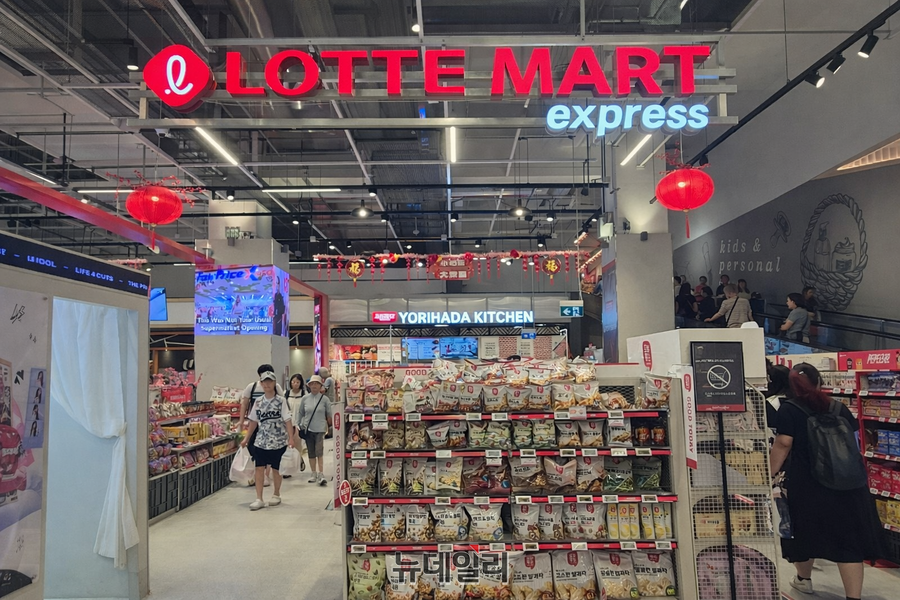 ▲ 지난 2월 9일 찾은 싱가포르 비보시티 내 롯데마트 익스프레스 전경ⓒ조현우 기자