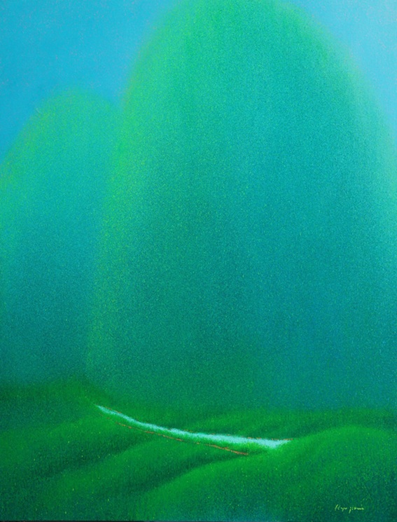 ▲ 류지선, 돌아-보다 24-10, Acrylic on Canvas,162.2☓130㎝, 2024.ⓒ세종대