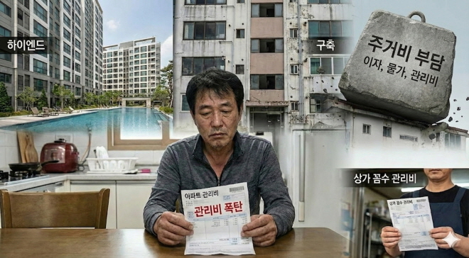 ▲ 서울을 중심으로 공동주택 관리비가 급등하고 있다. 전용 84㎡ 기준 최소 40만~70만 원대까지 부과되면서 ‘제2의 월세’로 체감된다는 지적이 나온다.ⓒAI 생성 이미지