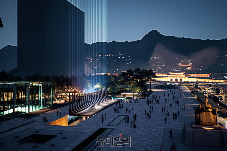 ▲ 서울 광화문광장에 조성 예정인 '감사의 정원' 조감도 ⓒ서울시
