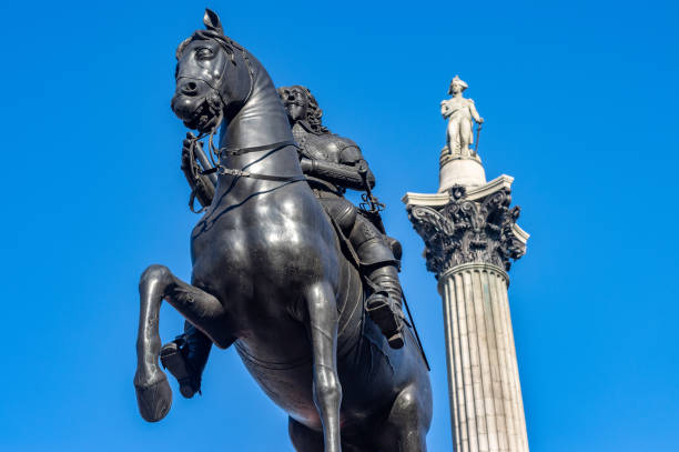 ▲ 영국 런던 트라팔카 광장에 세워져 있는 찰스1세 동상.ⓒ MSN 화면 갈무리