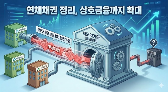 ▲ 새마을금고와 산림조합 등 상호금융권도 '배드뱅크'인 새도약기금을 통한 연체채권 정리에 나섰다. ⓒ제미나이