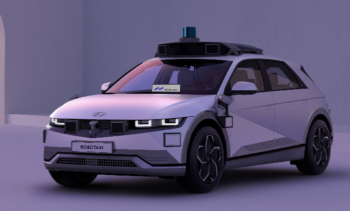 ▲ 현대가차 전용 전기차 모델 ‘아이오닉5’를 기반으로 개발한 로보택시.ⓒ현대차그룹