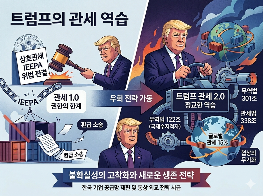 ▲ 《트럼프 관세 2.0》 시대가 열렸다. 어떻게 대응할 지 더욱 정교한 통상외교 전략이 필요할 때다. ⓒ 제미나이