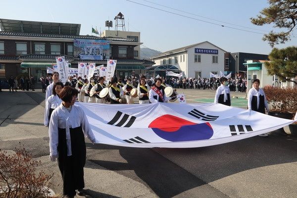 ▲ 지난해 충화면 3·1 만세운동 재현 행사 모습.ⓒ부여군