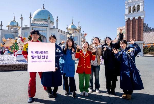 ▲ '팀 에버랜드' 멤버십을 소개하는 모델ⓒ삼성물산