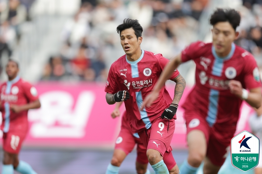 ▲ 용인의 석현준이 천안과 K리그2 1라운드에서 선발 출천해 풀타임을 소화했다.ⓒ한국프로축구연맹 제공