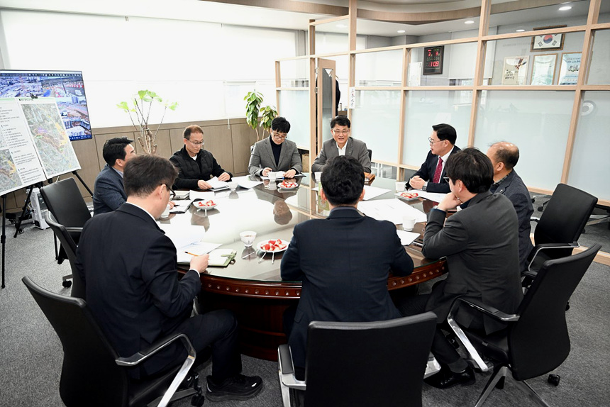 ▲ 양주시는 3일 한국토지주택공사(LH) 양주사업본부를 방문해 광석지구가 과천경마장대체 부지로 검토될 수 있도록 협조를 요청했다 ⓒ양주시 제공