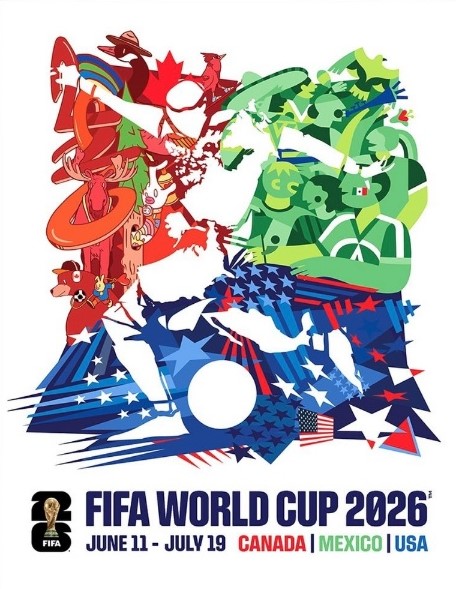 ▲ FIFA가 북중미 월드컵 100일을 앞두고 공식 포스터를 공개했다.ⓒFIFA 제공