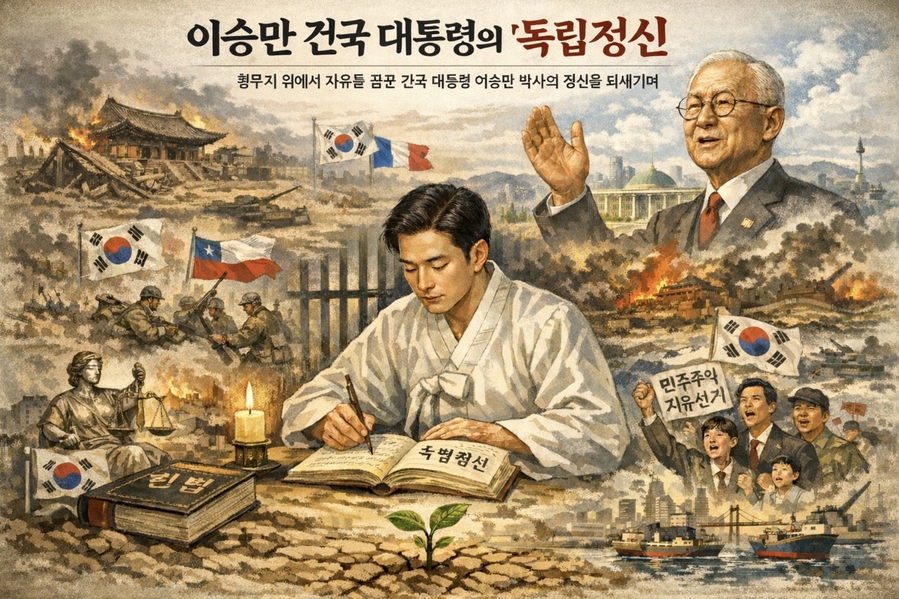 ▲ 대한민국은 거듭된 결단의 산물이다. 위대한 통찰력에 바탕을 둔 결단이 거둔 결실이다. 그 모든 통찰력이 1904년 감옥에 5년째 같힌 29살 청년의 머리 속에서 탄생했다. 썩어 문드러진 500년 노예국가 조선의 이름 없던 청년으로부터 한국인에게  벼락처럼 내려진 축복이다. 사상적 스승과 계보도 없이 나타났으니 기적과도 같은 일이다. 
챗GPT는 제미나이에 비해 한글 폰트처리 능력이 떨어진다. ⓒ 챗GPT