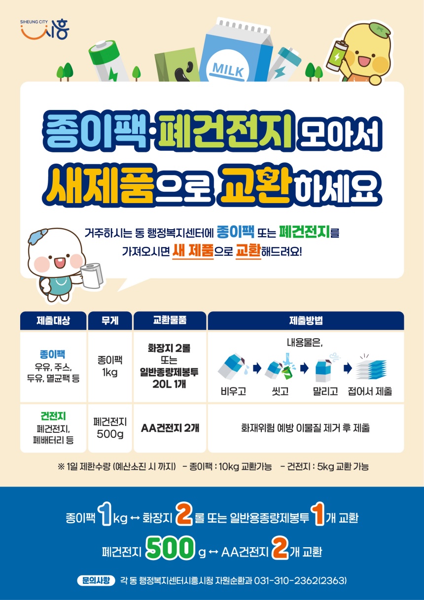 ▲ 시흥시가 추진하는 자원순환 문화 확산을 위한 안내문 ⓒ시흥시 제공