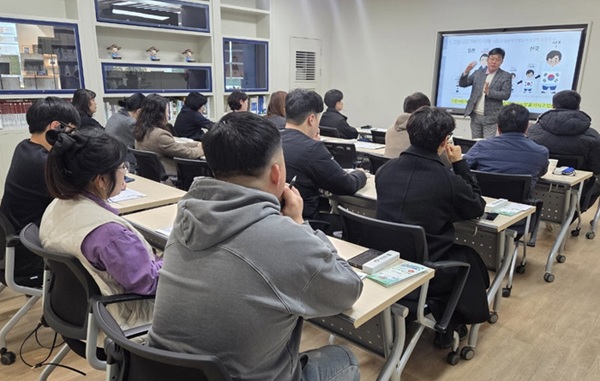 ▲ 증평군 고향사랑기부 답례품 대상업체 교육
