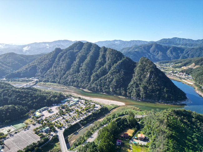 ▲ 팔봉산 관광지 모습. ⓒ홍천군