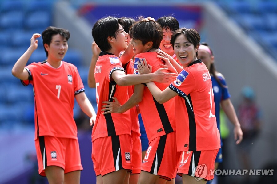 ▲ 한국 여자 축구대표팀이 여자 아시안컵에서 필리핀을 꺾고 8강을 조기 확정했다.ⓒ연합뉴스 제공