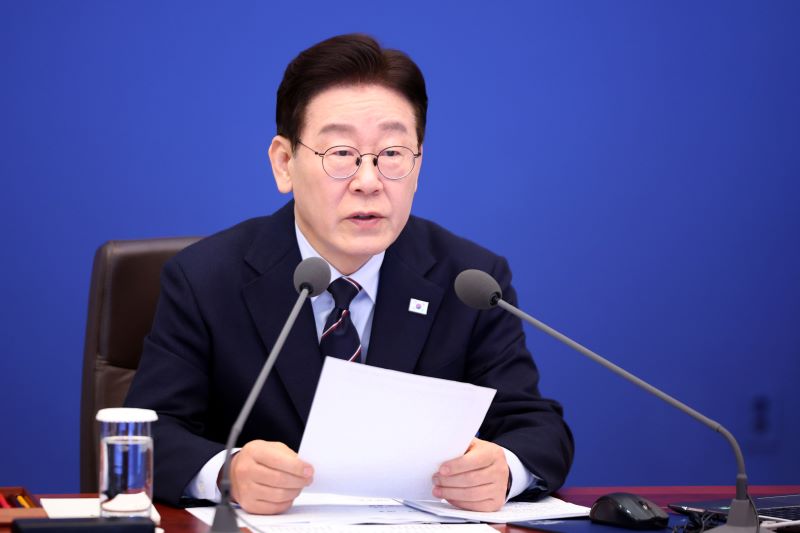 ▲ 이재명 대통령이 6일 청와대에서 열린 수석보좌관회의에서 발언하고 있다. ⓒ뉴시스