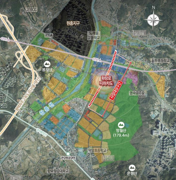 ▲ 고양창릉 공공주택지구 화랑로 지하차도 개설공사 위치도ⓒ동부건설