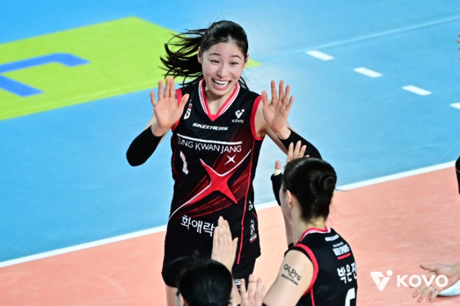 ▲ 인쿠시가 1득점에 그친 정관장이 기업은행에 완패를 당했다.ⓒKOVO 제공