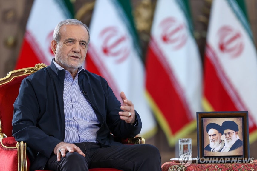 ▲ 마수드 페제시키안 이란 대통령.ⓒ연합뉴스.