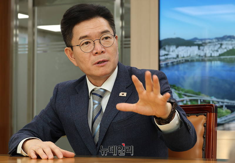 ▲ 정원오 전 성동구청장. ⓒ뉴데일리 DB.